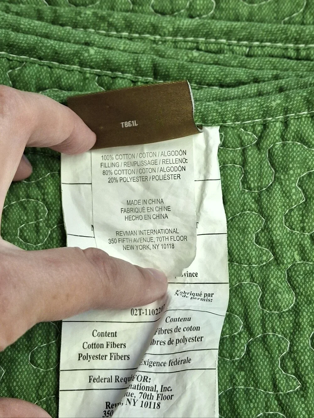 Tommy Bahama tropical quilted